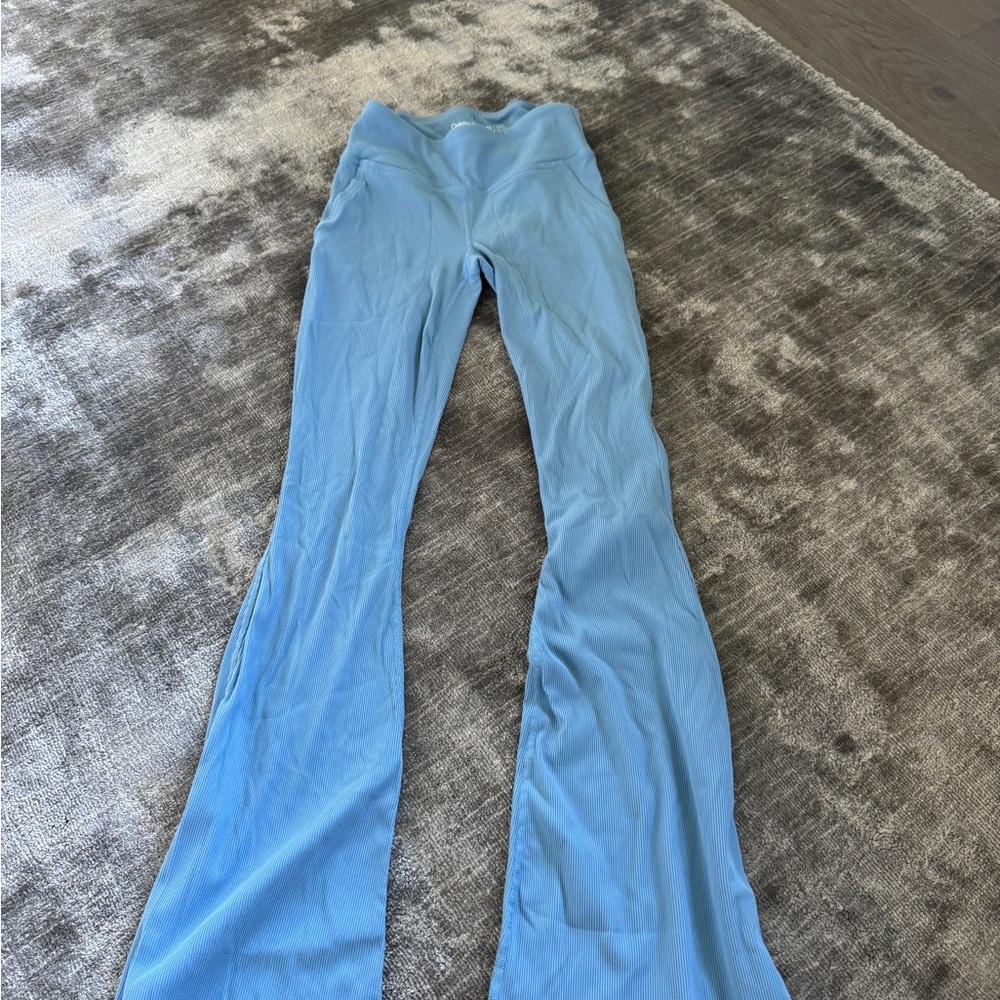 Outdoor Voices Sky Blue Ribbed Pants